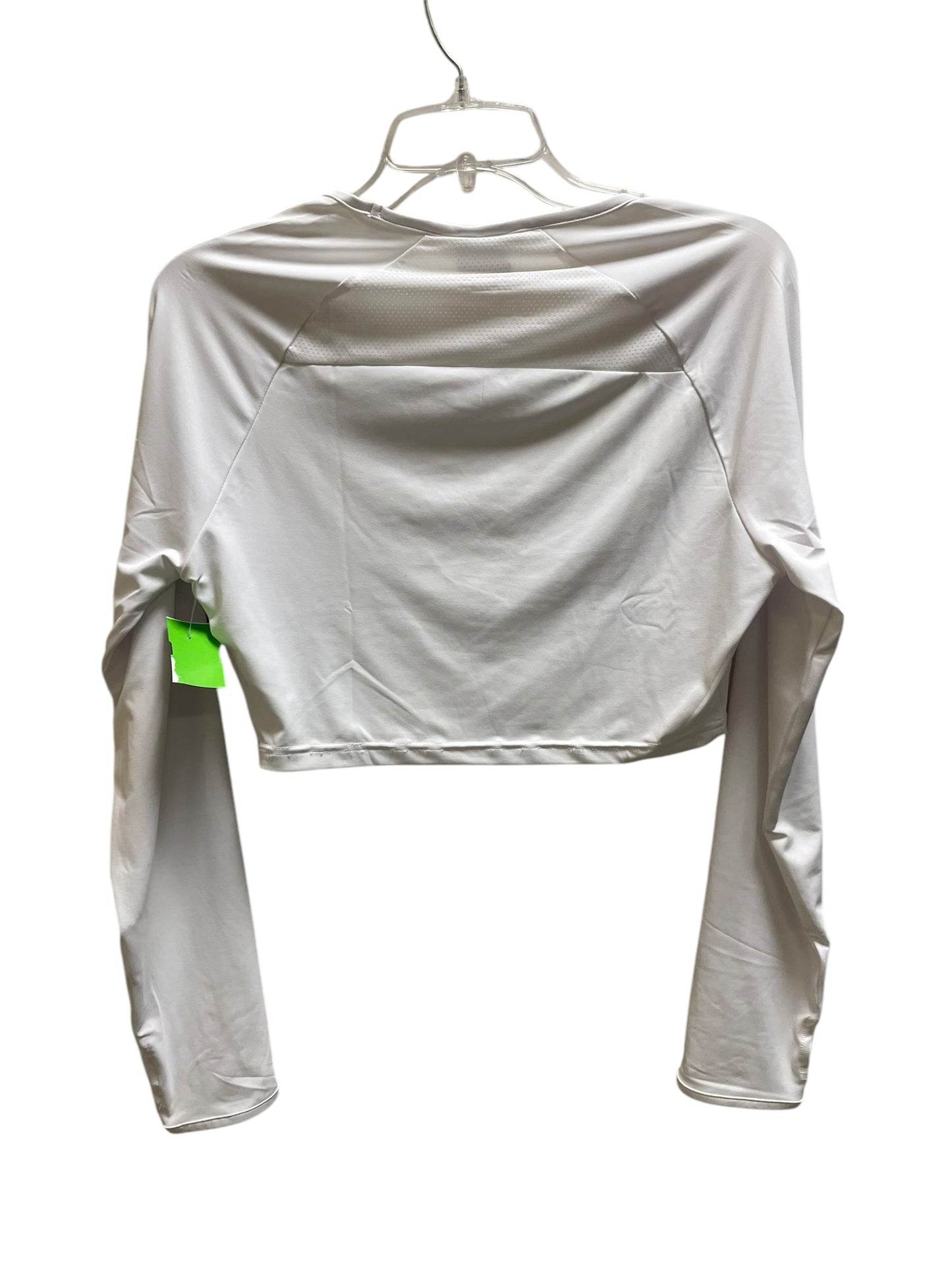 Athletic Top Long Sleeve Crewneck By Gym Shark In White, Size: M