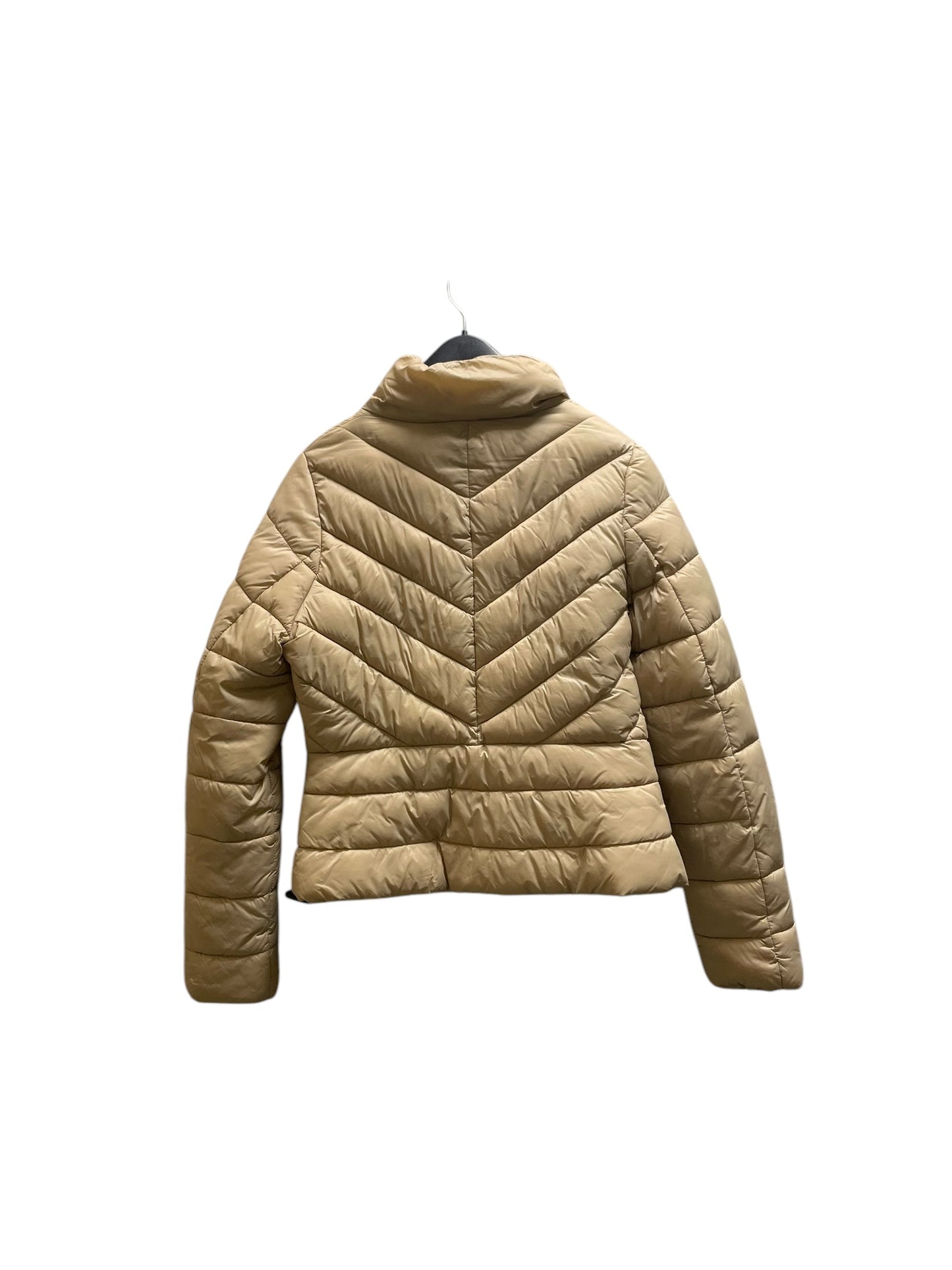 Coat Puffer & Quilted By Love Tree In Beige, Size: L