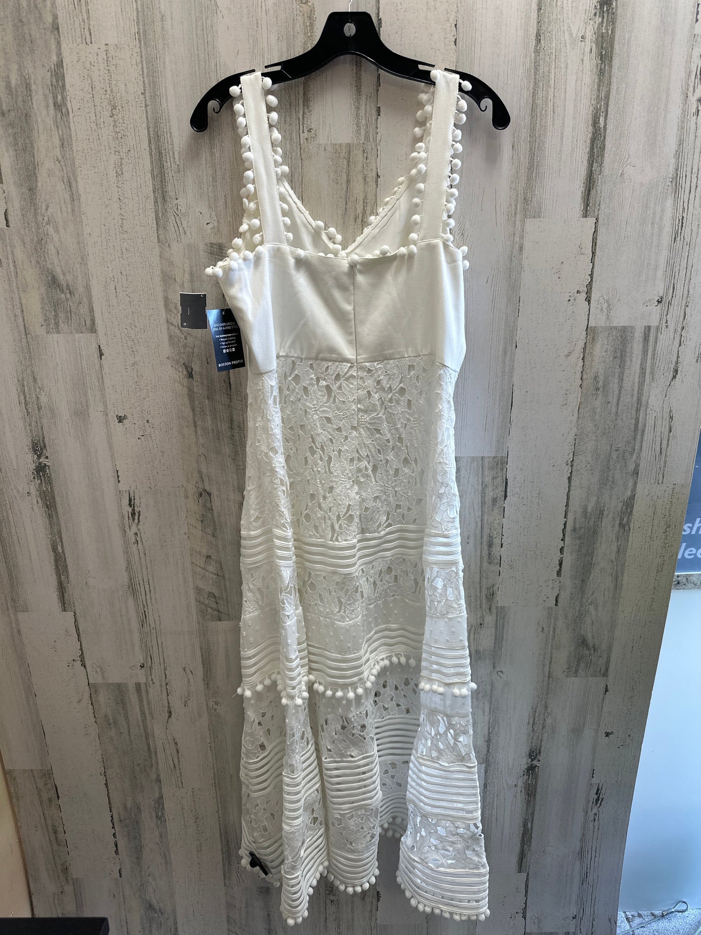 White Dress Casual Maxi Boston Proper, Size S