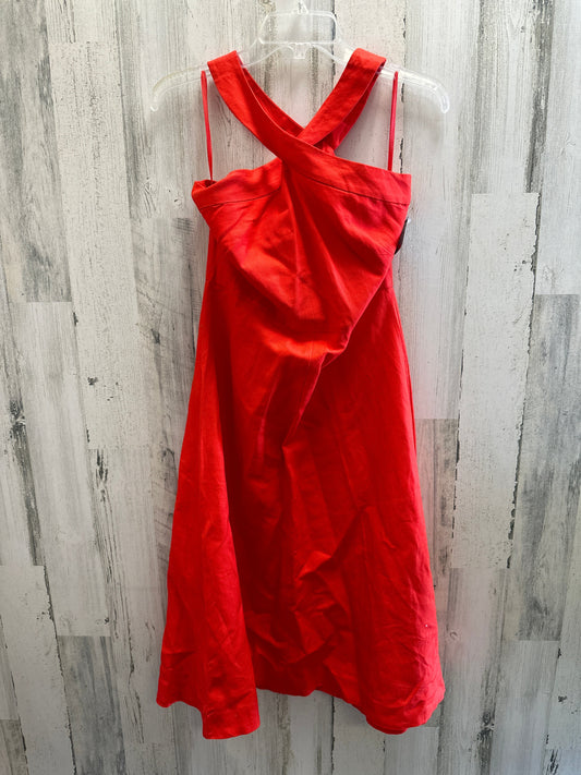 Red Dress Casual Midi Ann Taylor, Size Xs