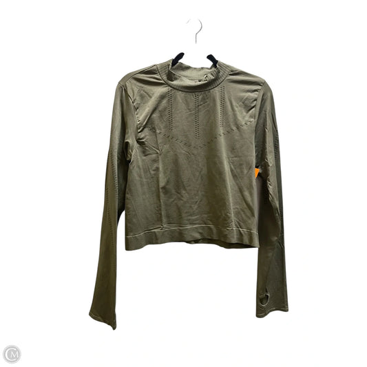 Athletic Top Long Sleeve Collar By Old Navy In Green, Size: 3x
