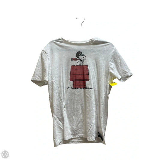 Top Short Sleeve By Gap In White, Size: M