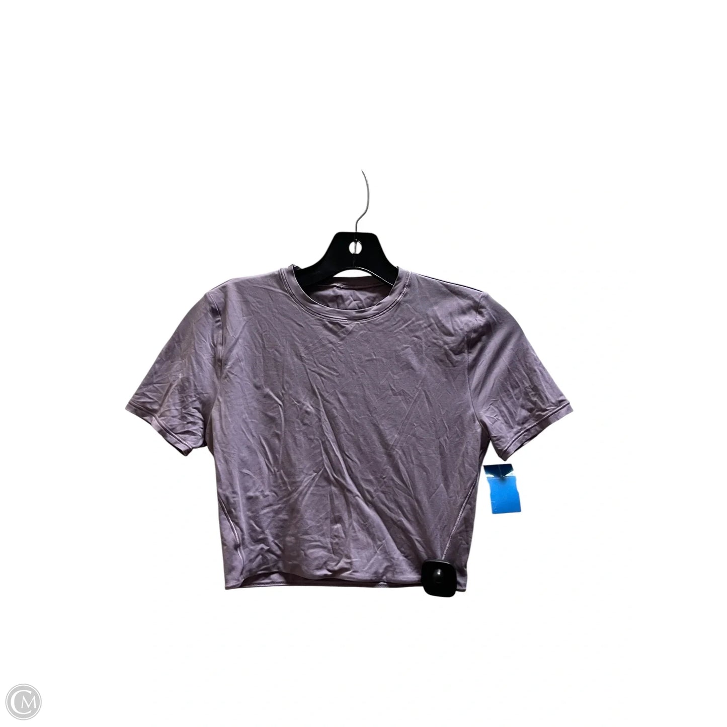 Athletic Top Short Sleeve By Lululemon In Purple, Size: 4