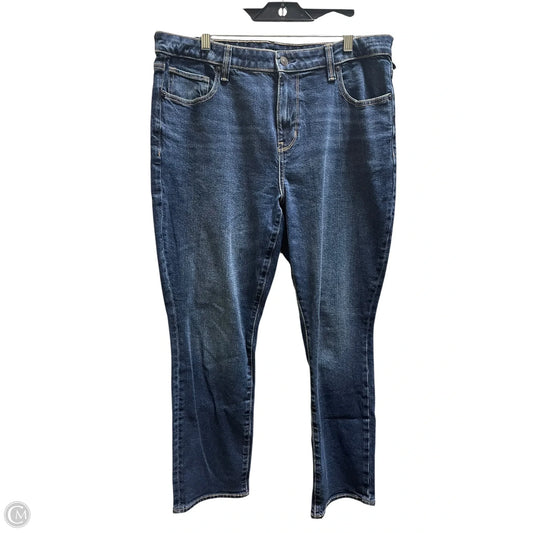 Jeans Skinny By American Eagle In Blue Denim, Size: 14