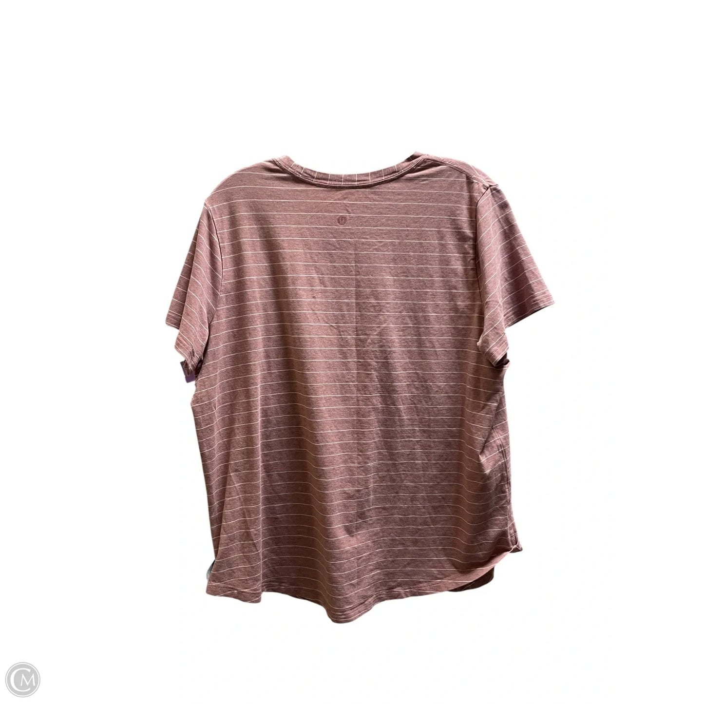 Athletic Top Short Sleeve By Lululemon In Red, Size: M