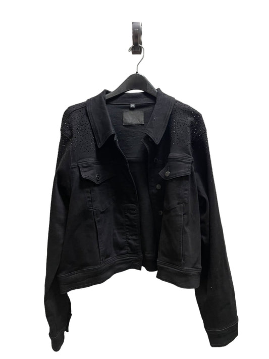 Jacket Denim By Judy Blue In Black, Size: 2x