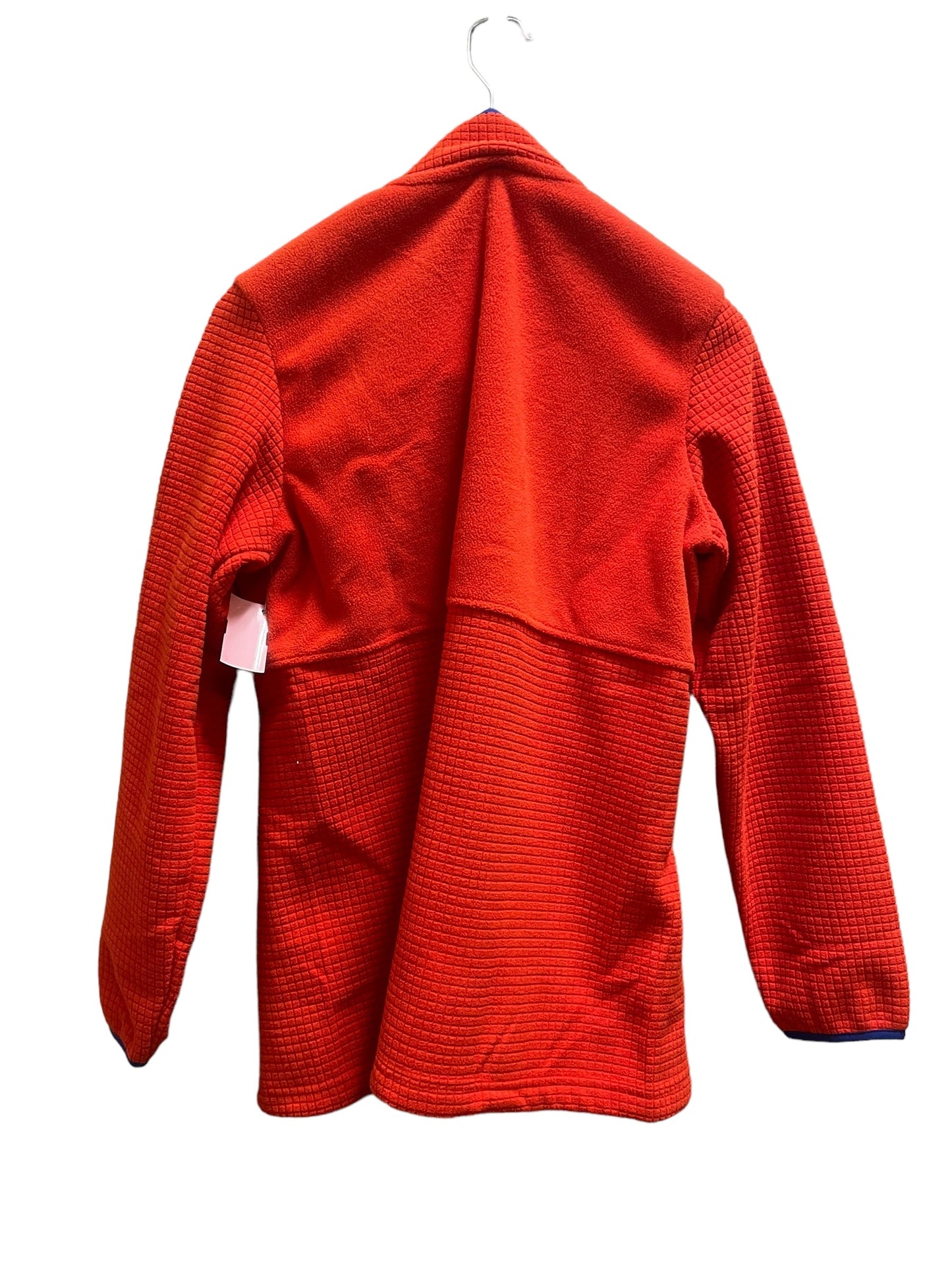 Jacket Fleece By Lands End In Orange, Size: M