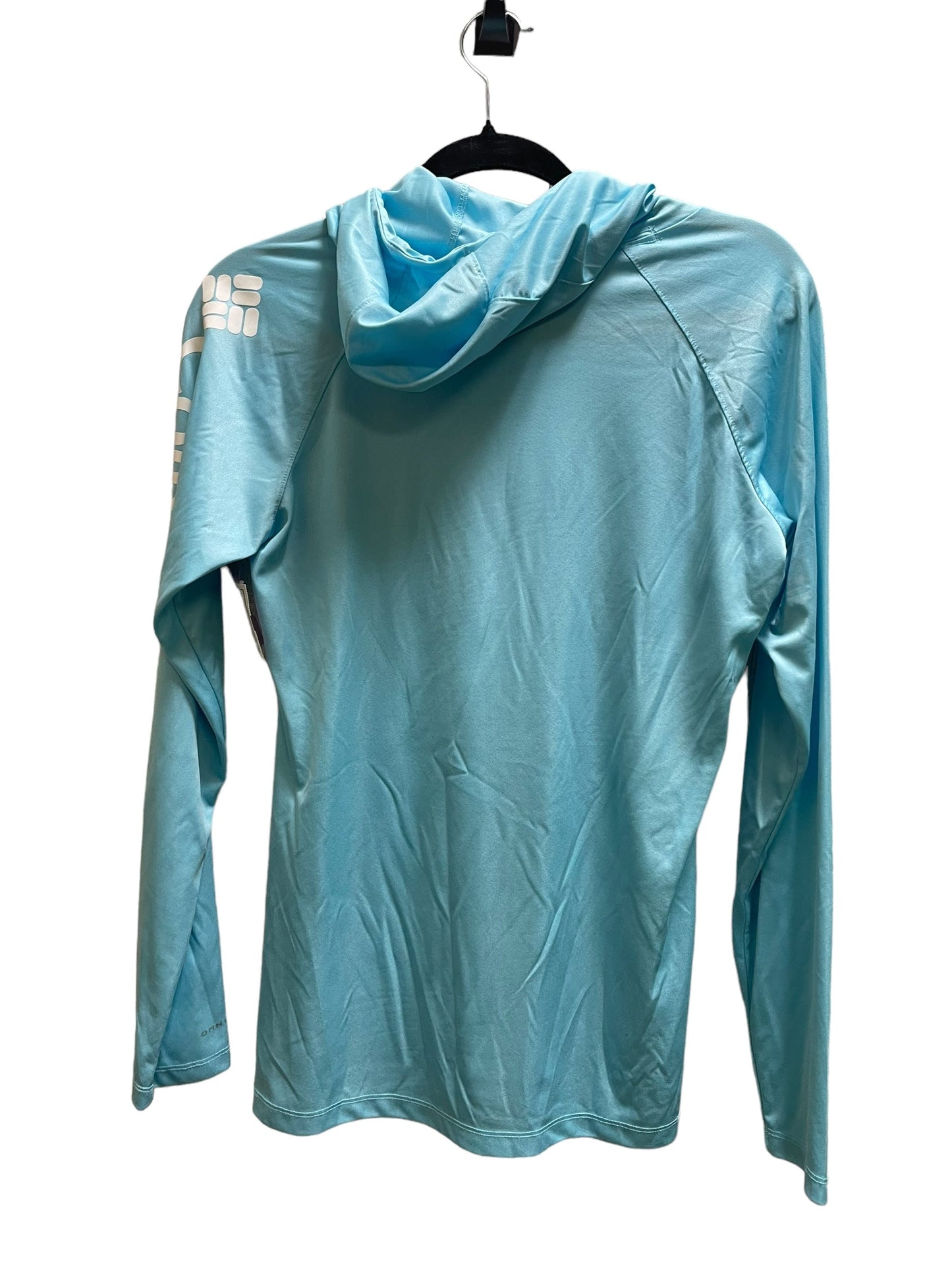 Athletic Top Long Sleeve Hoodie By Columbia In Blue, Size: S