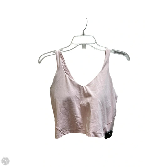 Athletic Tank Top By Lululemon In Pink, Size: 8
