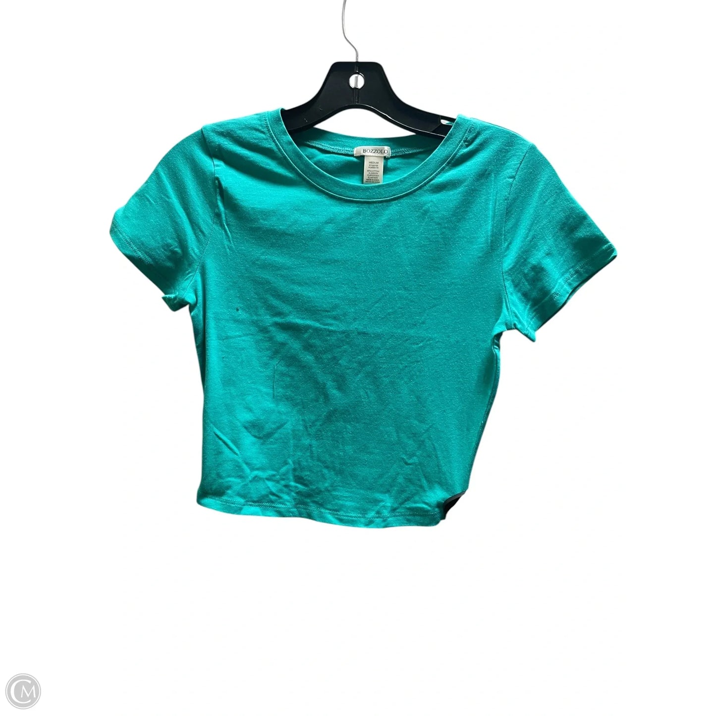Top Short Sleeve By Bozzolo In Green, Size: M