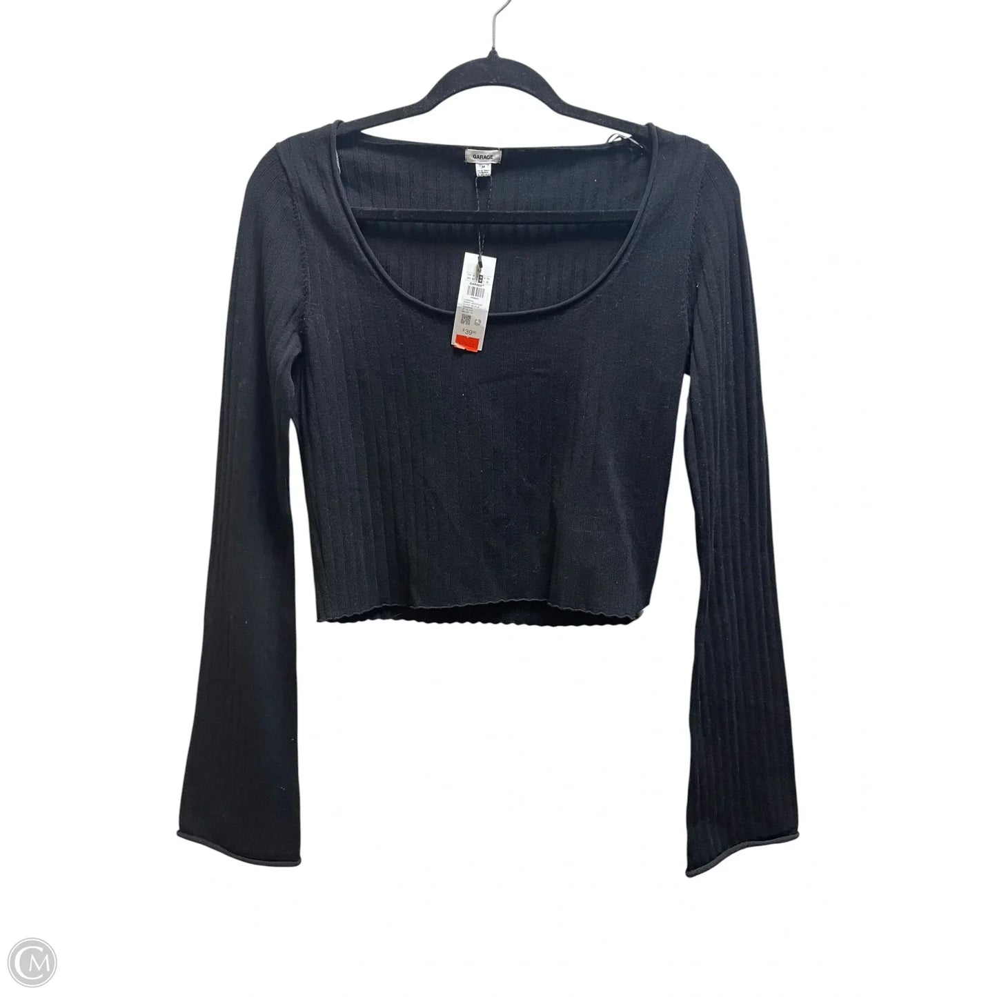 Top Long Sleeve By Garage In Black, Size: M