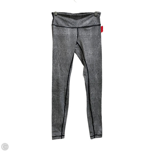 Athletic Leggings Capris By Lululemon In Black & White, Size: 6