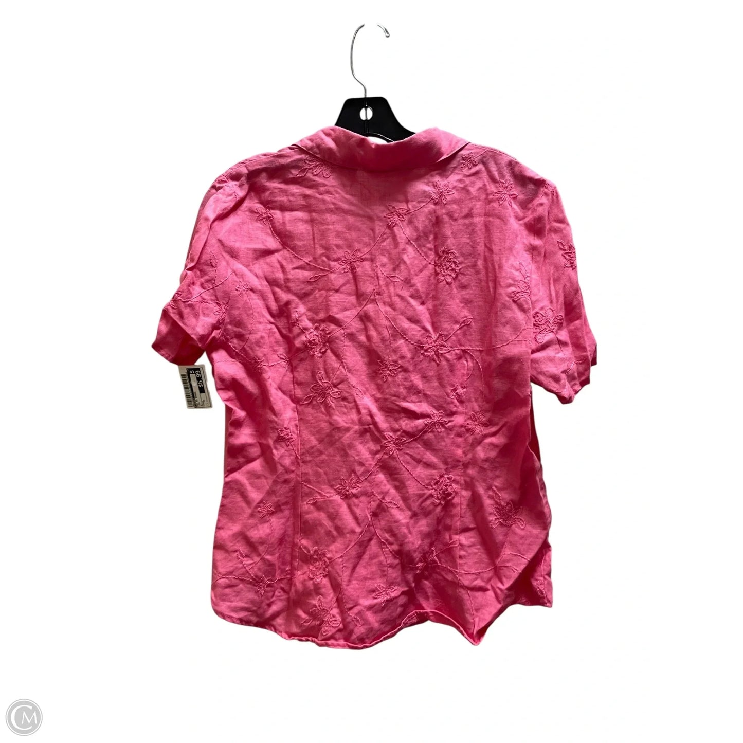 Top Short Sleeve Basic By Tweeds In Pink, Size: Xl