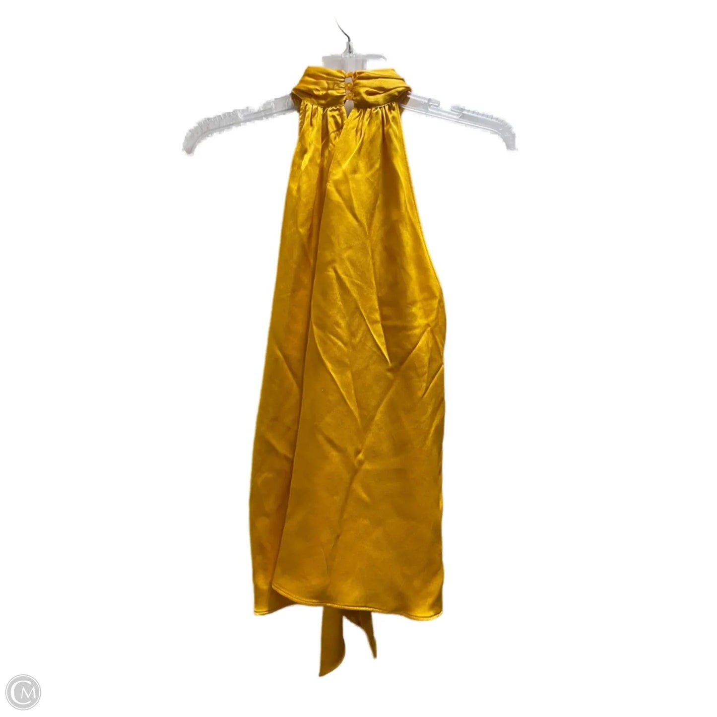 Top Sleeveless By Zara In Yellow, Size: M