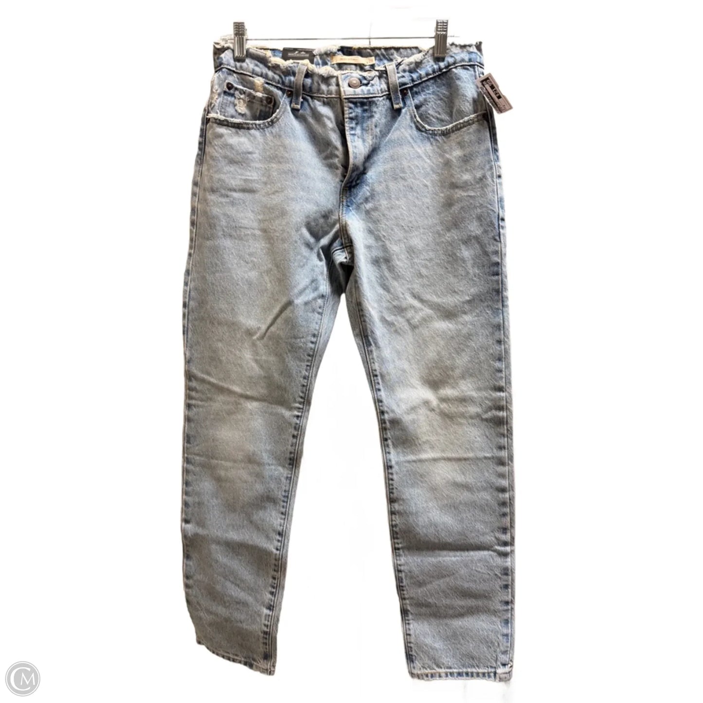 Jeans Straight By Levis In Blue Denim, Size: 8