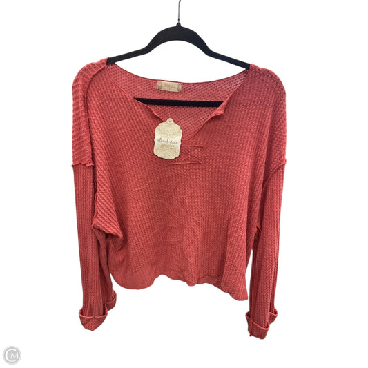 Top Long Sleeve By Altard State In Red, Size: S