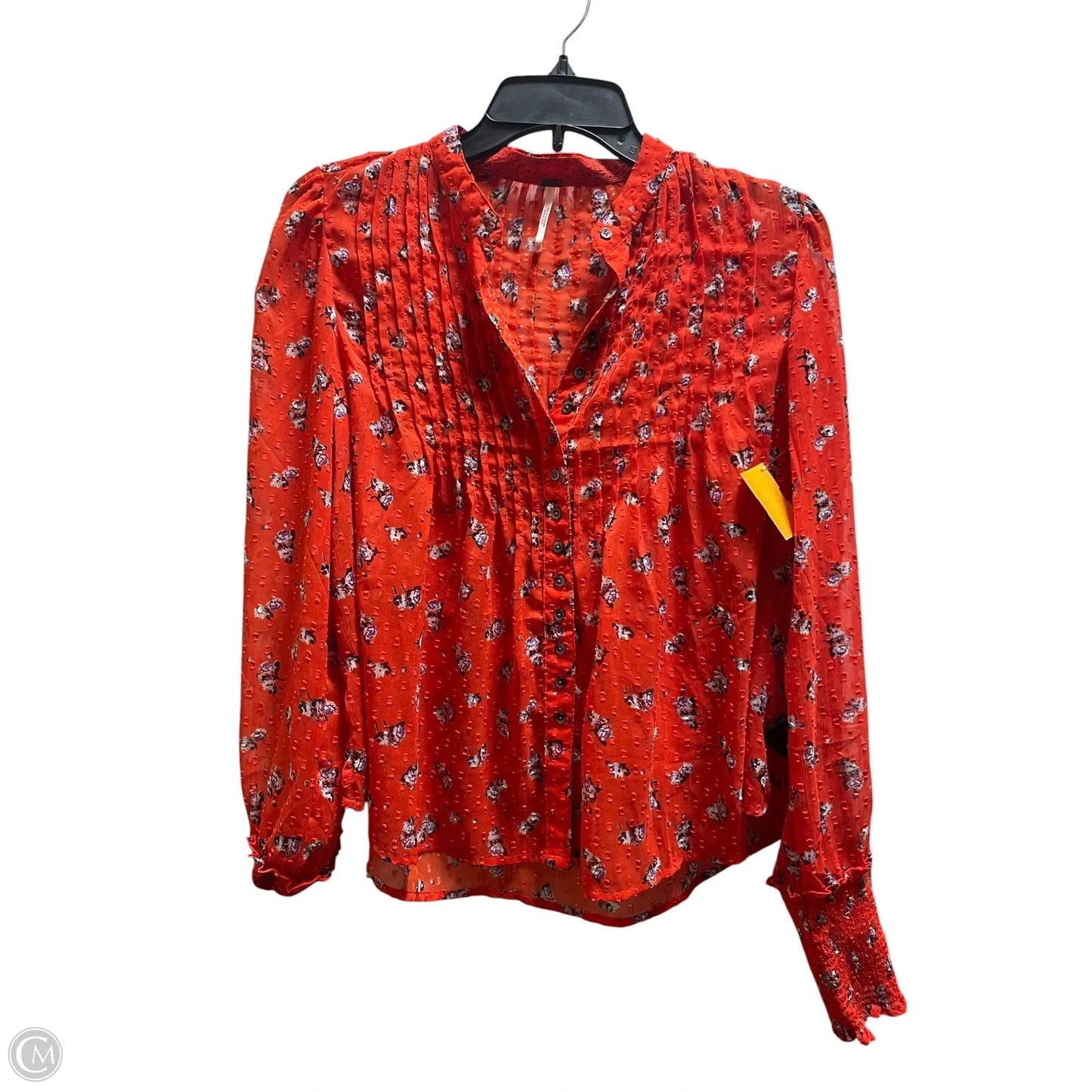 Top Long Sleeve By Free People In Red, Size: Xs