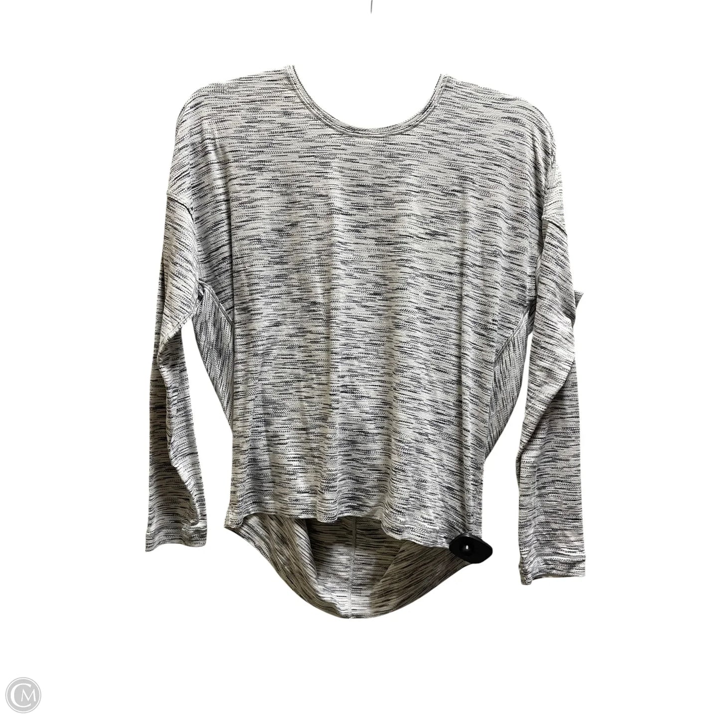 Athletic Top Long Sleeve Crewneck By Lululemon In Grey, Size: S