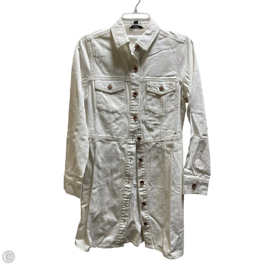 Dress Designer By Frye In White Denim, Size: Xs