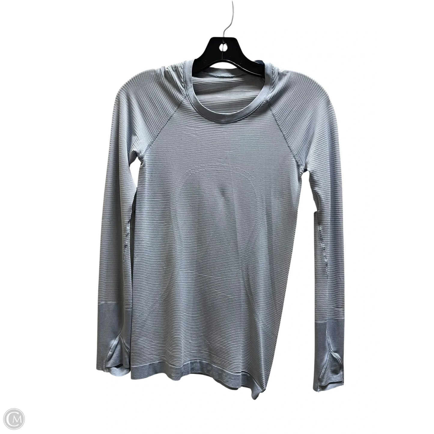 Athletic Top Long Sleeve Crewneck By Lululemon In Blue, Size: 4