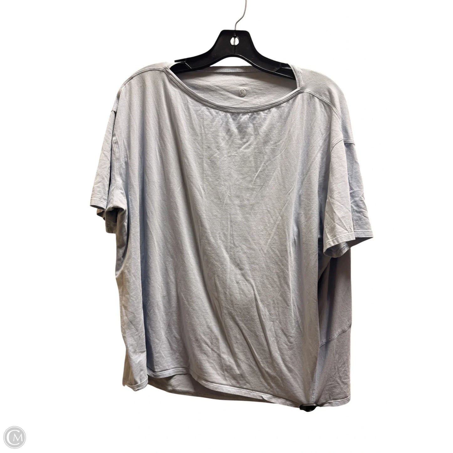 Top Short Sleeve By Lululemon In Blue, Size: Xl