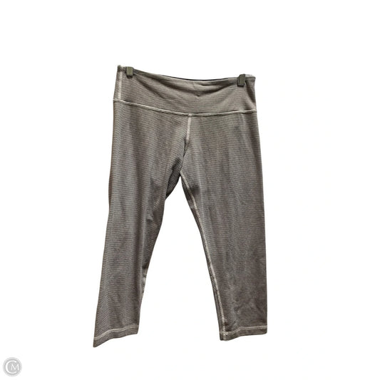 Athletic Leggings By Lululemon In Striped Pattern, Size: 8