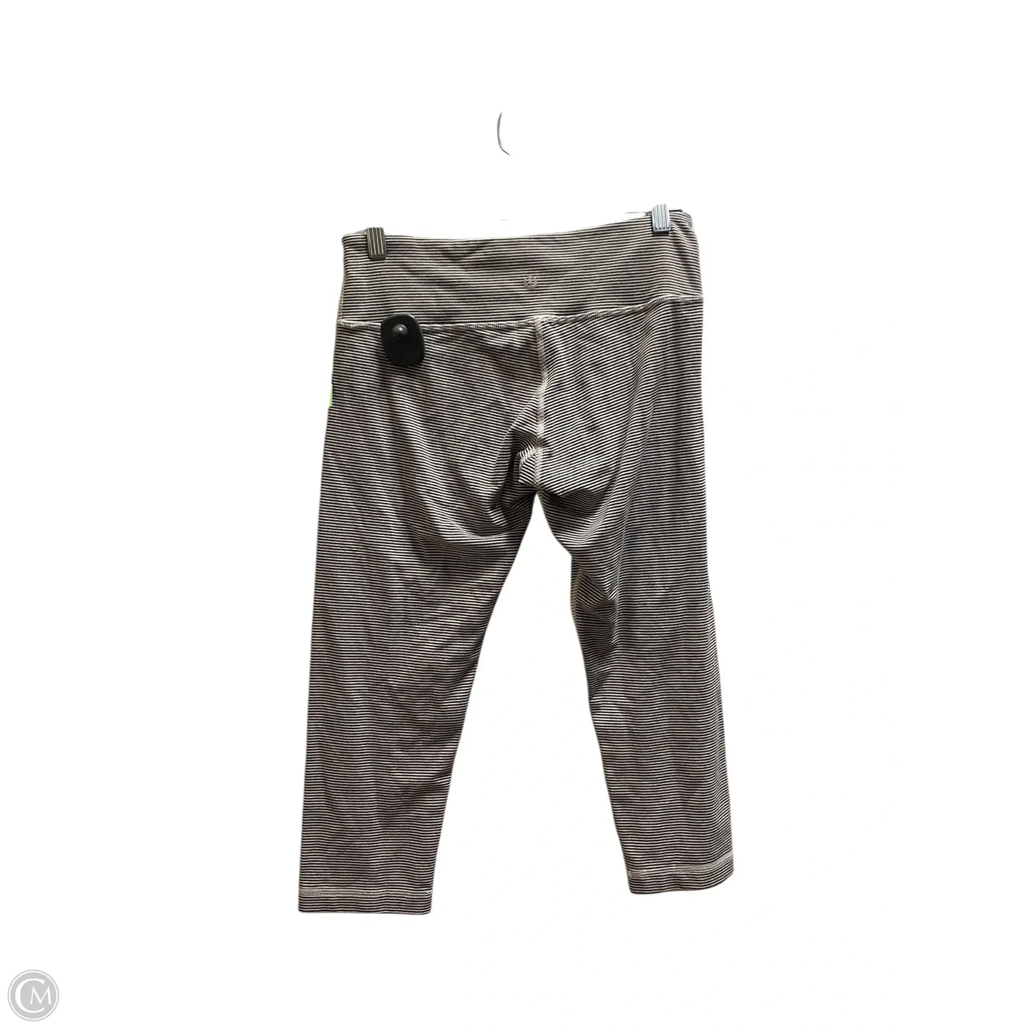 Athletic Leggings By Lululemon In Striped Pattern, Size: 8