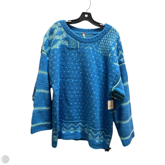 Sweater By Free People In Blue, Size: Xl