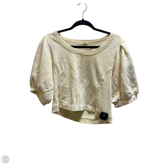 Top Short Sleeve By Aerie In Yellow, Size: M