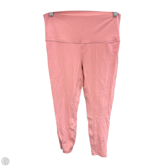Athletic Leggings By Lululemon In Pink, Size: 10