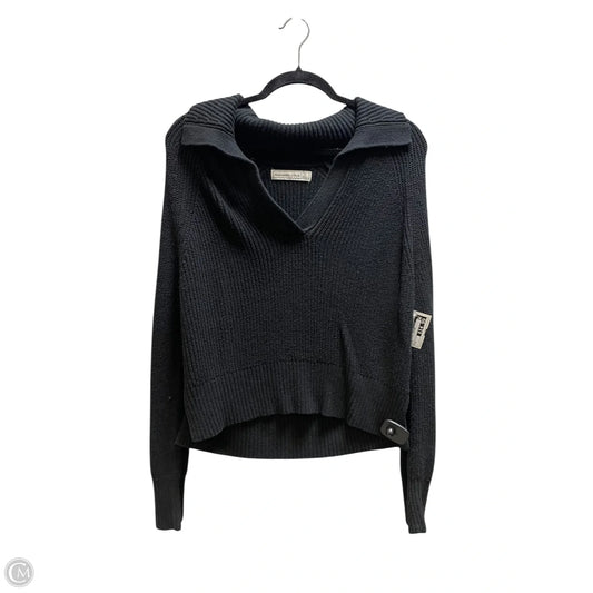 Sweatshirt Collar By Abercrombie And Fitch In Black, Size: S