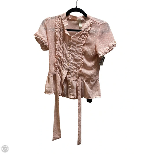 Top Short Sleeve By Ambiance Apparel In Pink, Size: S