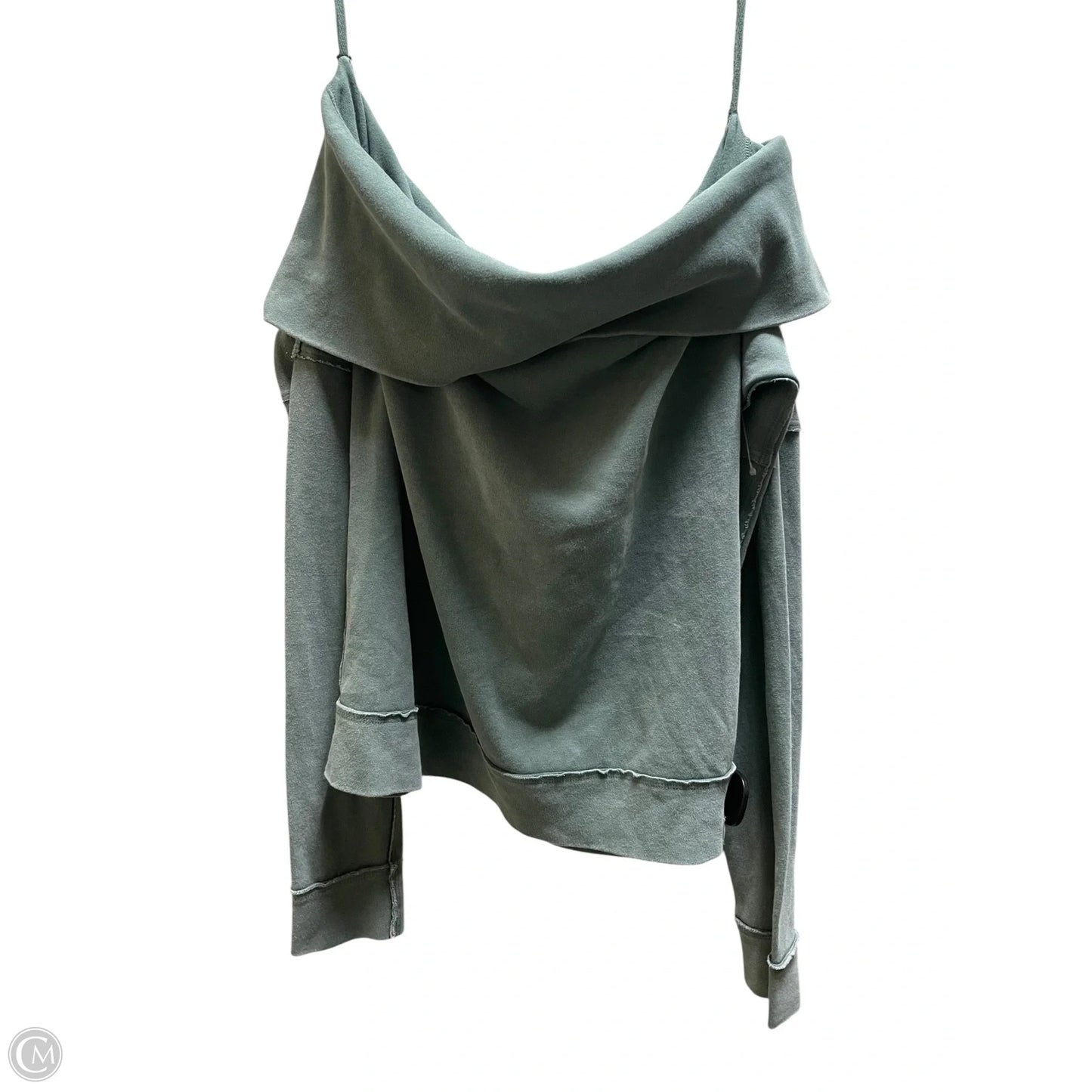 Top Long Sleeve By Free People In Green, Size: M