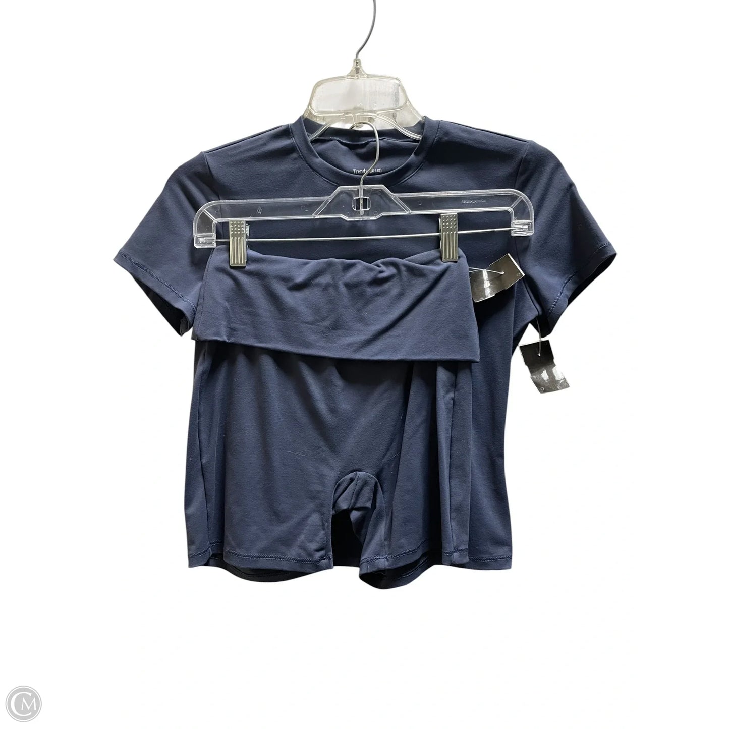 Athletic Shorts 2pc By Trendy Queen In Navy, Size: Xs