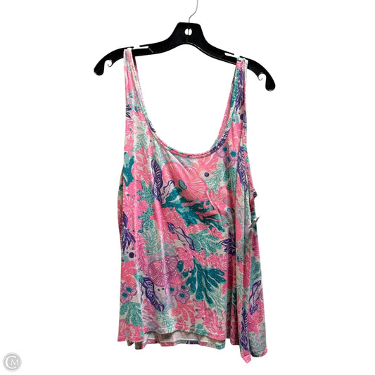 Tank Top Designer By Lilly Pulitzer In Multi-colored, Size: 1x