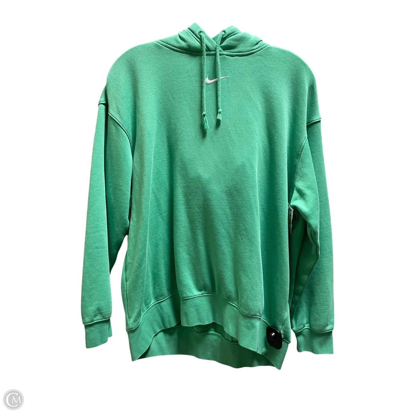 Sweatshirt Hoodie By Nike In Green, Size: S