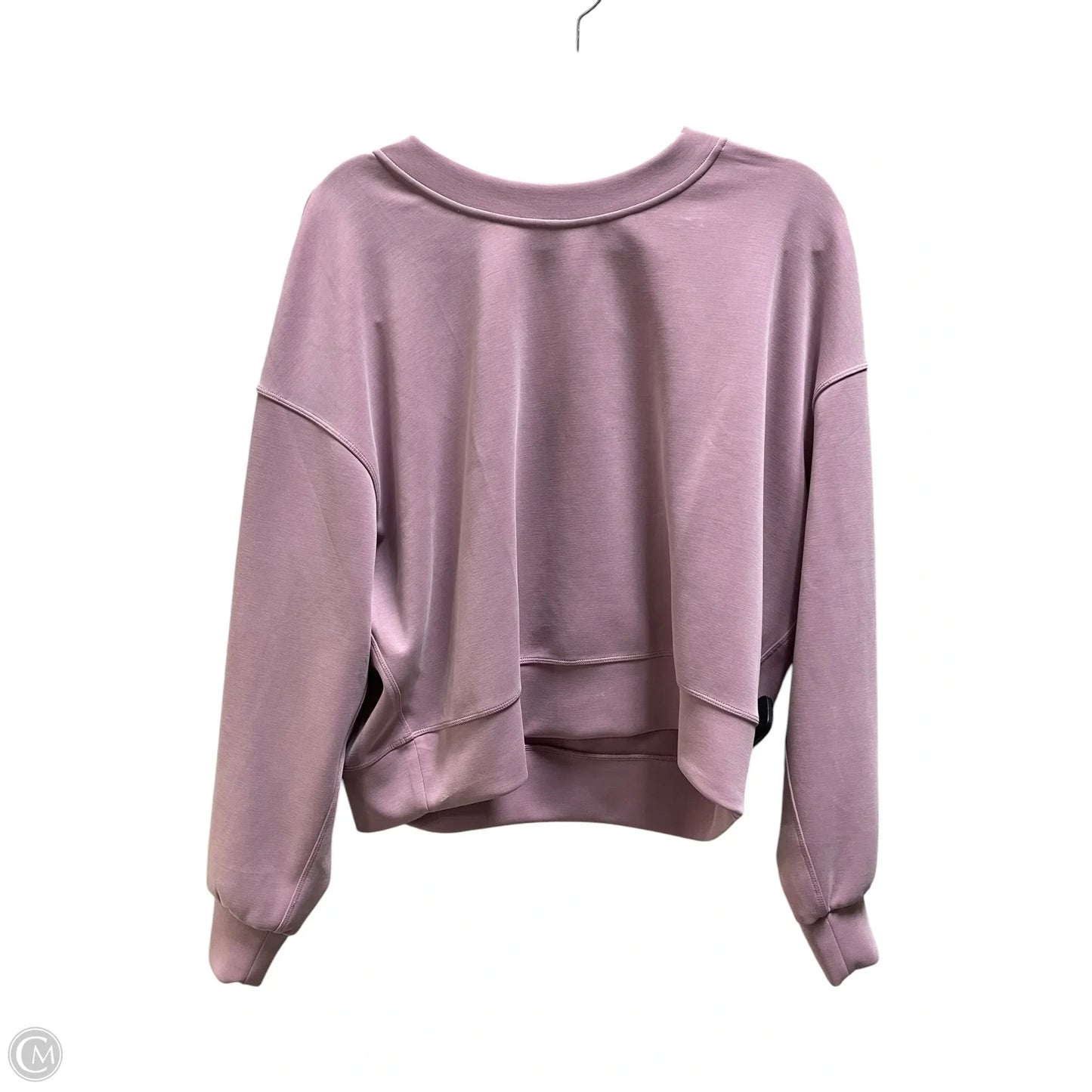 Athletic Sweatshirt Crewneck By Lululemon In Pink, Size: M