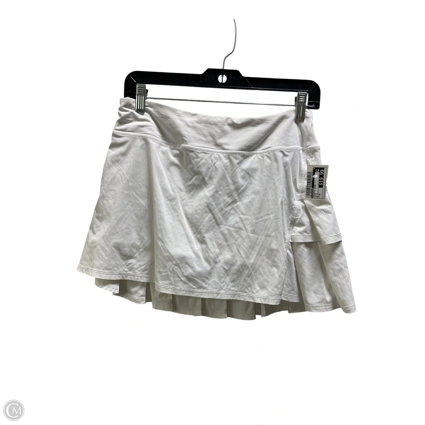 Athletic Skort By Lululemon In White, Size: 6
