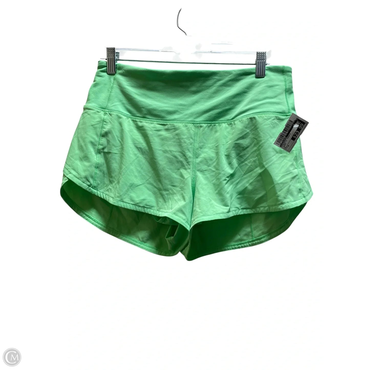 Athletic Shorts By Lululemon In Green, Size: 6
