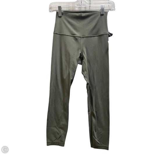 Athletic Leggings By Lululemon In Green, Size: 4