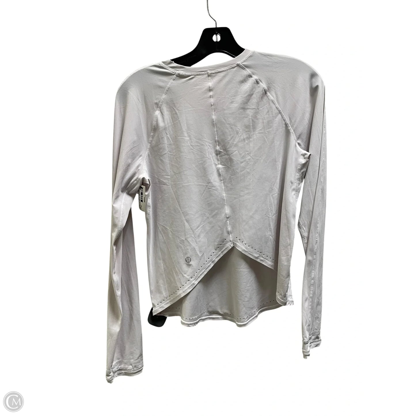 Athletic Top Long Sleeve Crewneck By Lululemon In White, Size: Xs