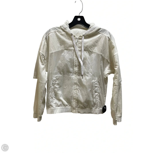 Athletic Jacket By Lululemon In White, Size: 6