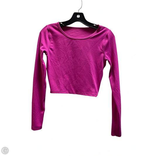 Athletic Top Long Sleeve Collar By Lululemon In Pink, Size: S