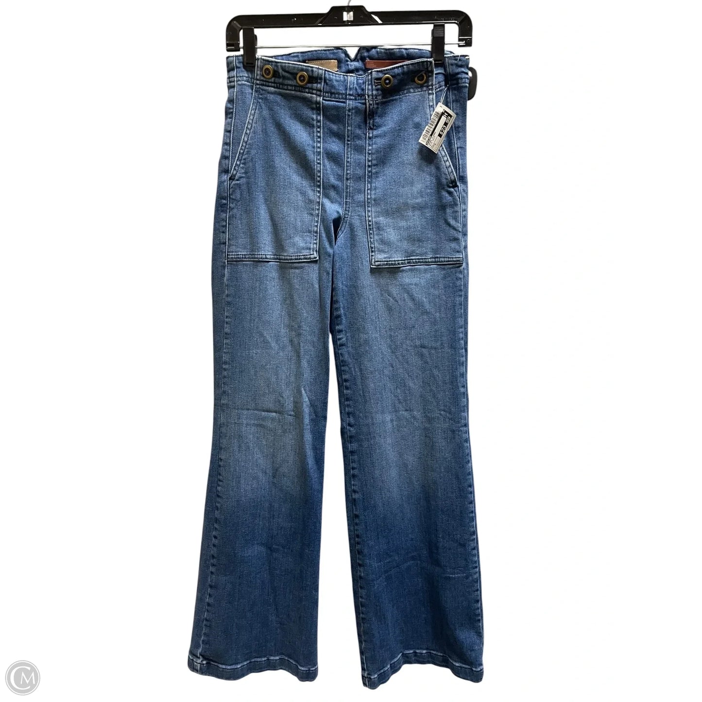Jeans Flared By Pilcro In Blue Denim, Size: S
