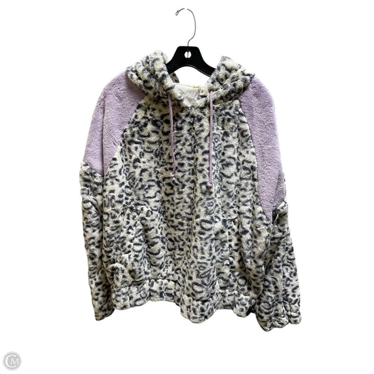 Sweatshirt Hoodie By Hem & Thread In Animal Print, Size: L