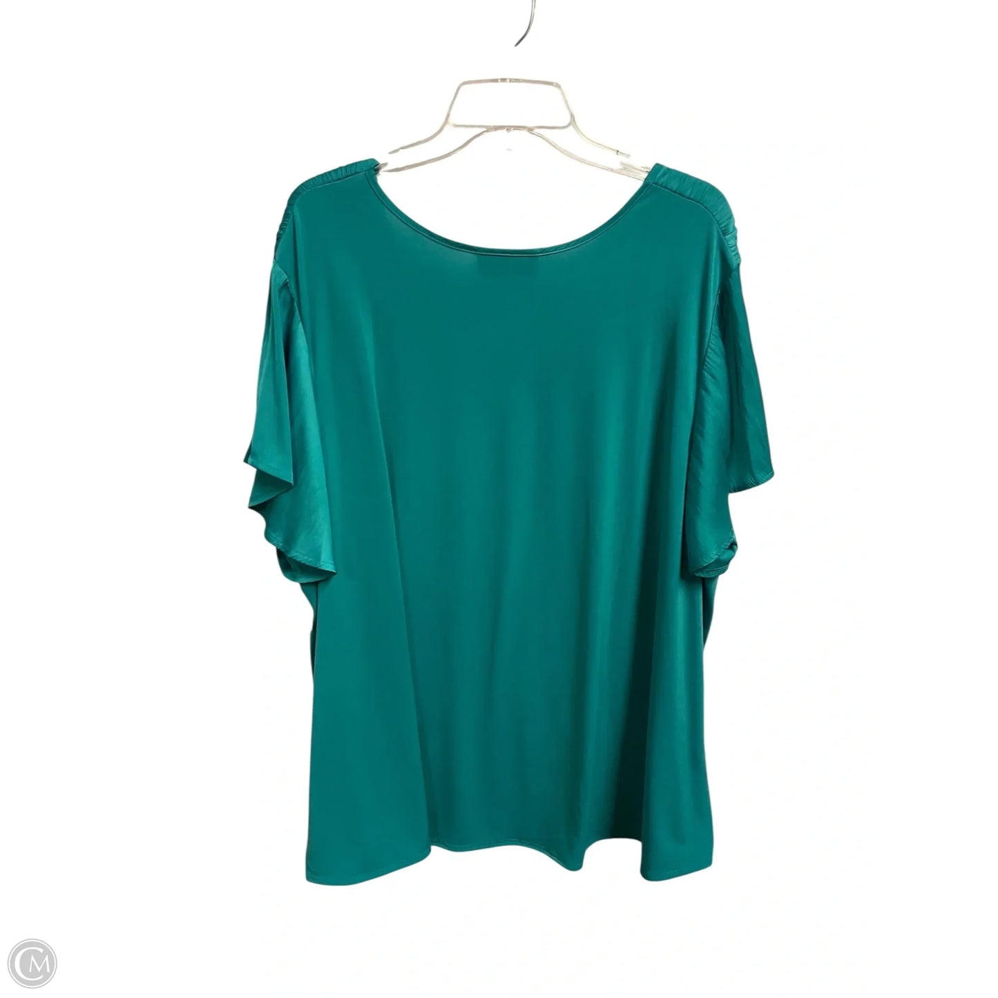 Top Short Sleeve By Lane Bryant In Blue, Size: 4x