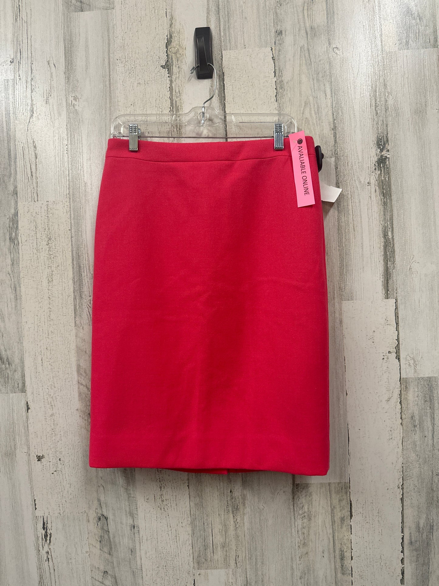 Pink Skirt Midi J. Crew, Size 8