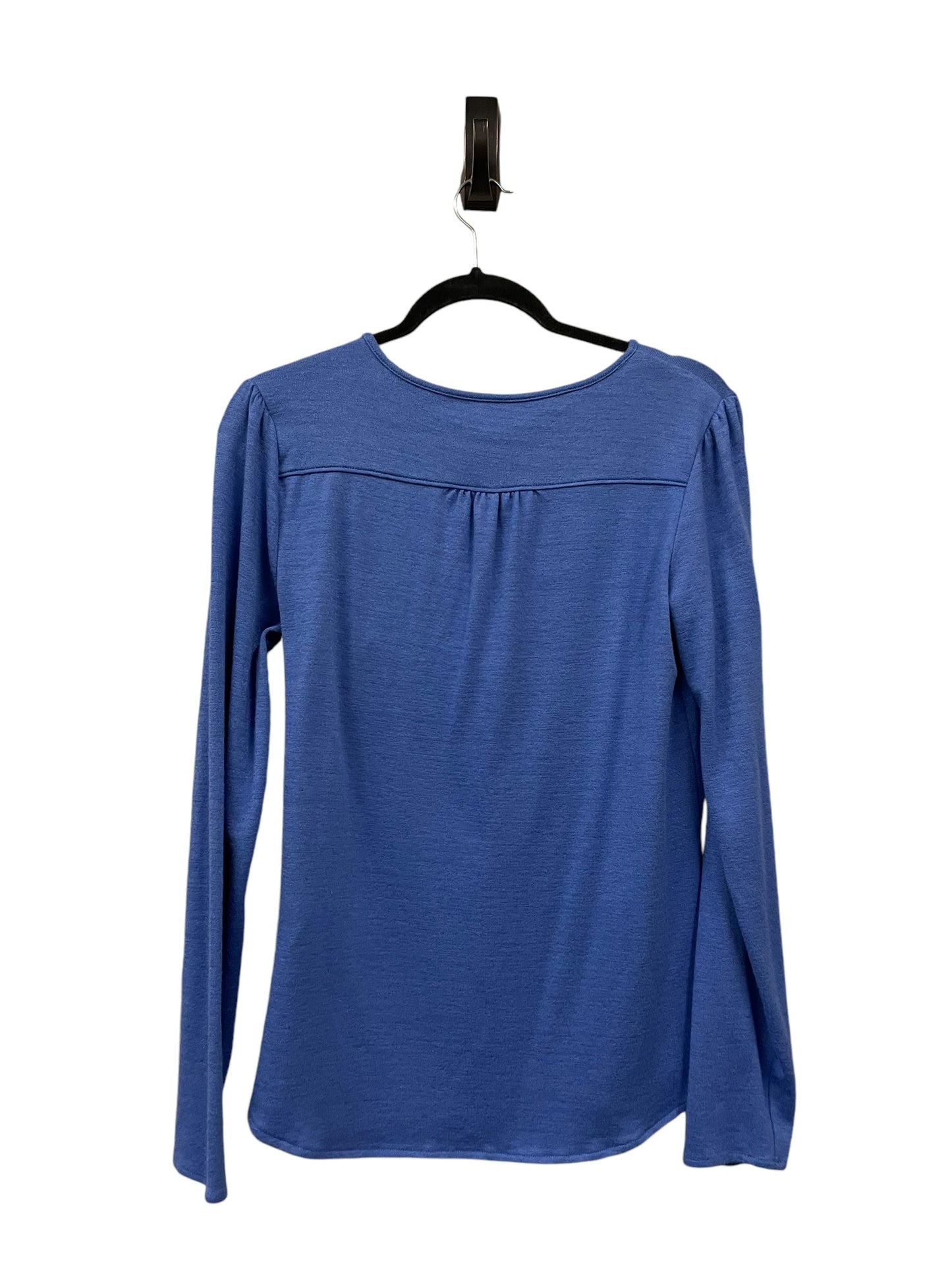 Top Long Sleeve Basic By Banana Republic In Blue, Size: M