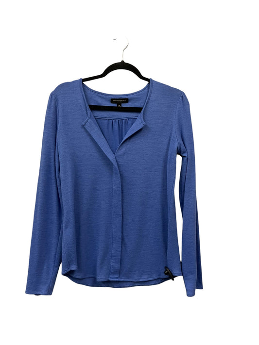 Top Long Sleeve Basic By Banana Republic In Blue, Size: M