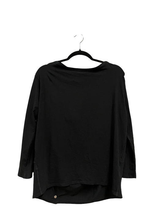 Athletic Top Long Sleeve Crewneck By Lululemon In Black, Size: 6